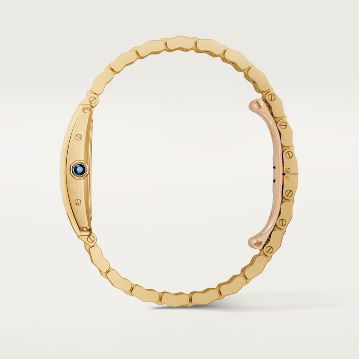 Cartier Tank Américaine Watch, Mini Model, High Autonomy Quartz Movement, 18K Yellow Gold Case