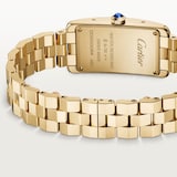 Cartier Tank Américaine watch, small model, quartz movement - high autonomy, Yellow gold
