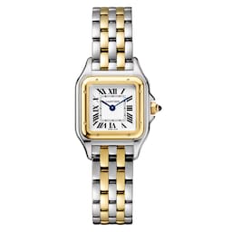 17311677 - Panthere De Cartier Watch, Small Model, Quartz Movement, Yellow Gold, Steel