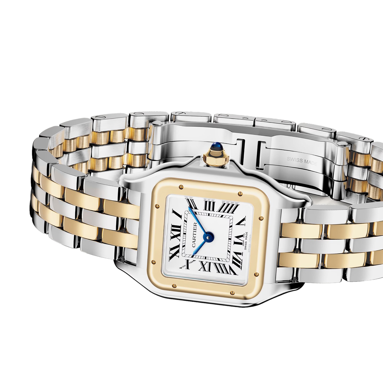 Cartier Panthere De Cartier Watch, Small Model, Quartz Movement, Yellow Gold, Steel Cartier Panthere De Cartier Watch, Small Model, Quartz Movement, Yellow Gold, Steel
