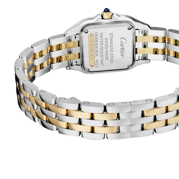 Cartier Panthere De Cartier Watch, Small Model, Quartz Movement, Yellow Gold, Steel