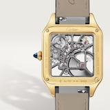 Cartier Santos-Dumont Micro-Rotor Skeleton Watch, Large Model, Automatic Mechanical Movement, 18K Yellow Gold Case