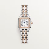 Cartier Panthère De Cartier watch, small model, quartz movement. Case in rose gold and steel
