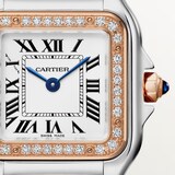 Cartier Panthère De Cartier watch, small model, quartz movement. Case in rose gold and steel