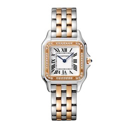 17311680 - Panthere De Cartier Watch, Medium Model, Quartz Movement, Case In Rose Gold