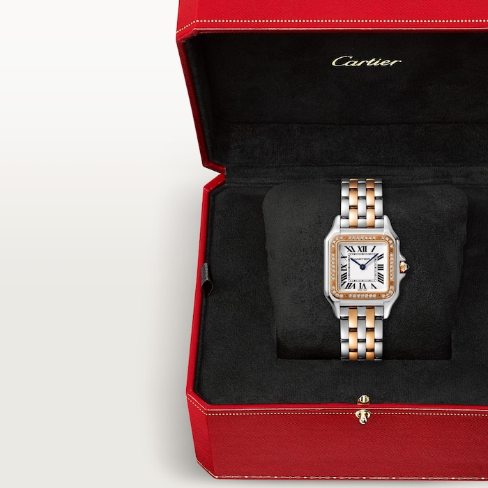 Cartier Panthere De Cartier Watch, Medium Model, Quartz Movement, Case In Rose Gold