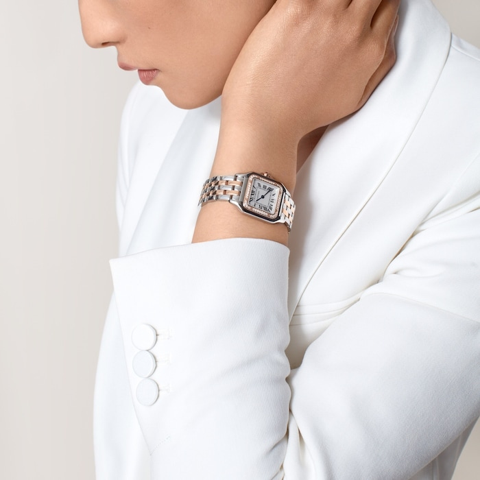Cartier Panthere De Cartier Watch, Medium Model, Quartz Movement, Case In Rose Gold