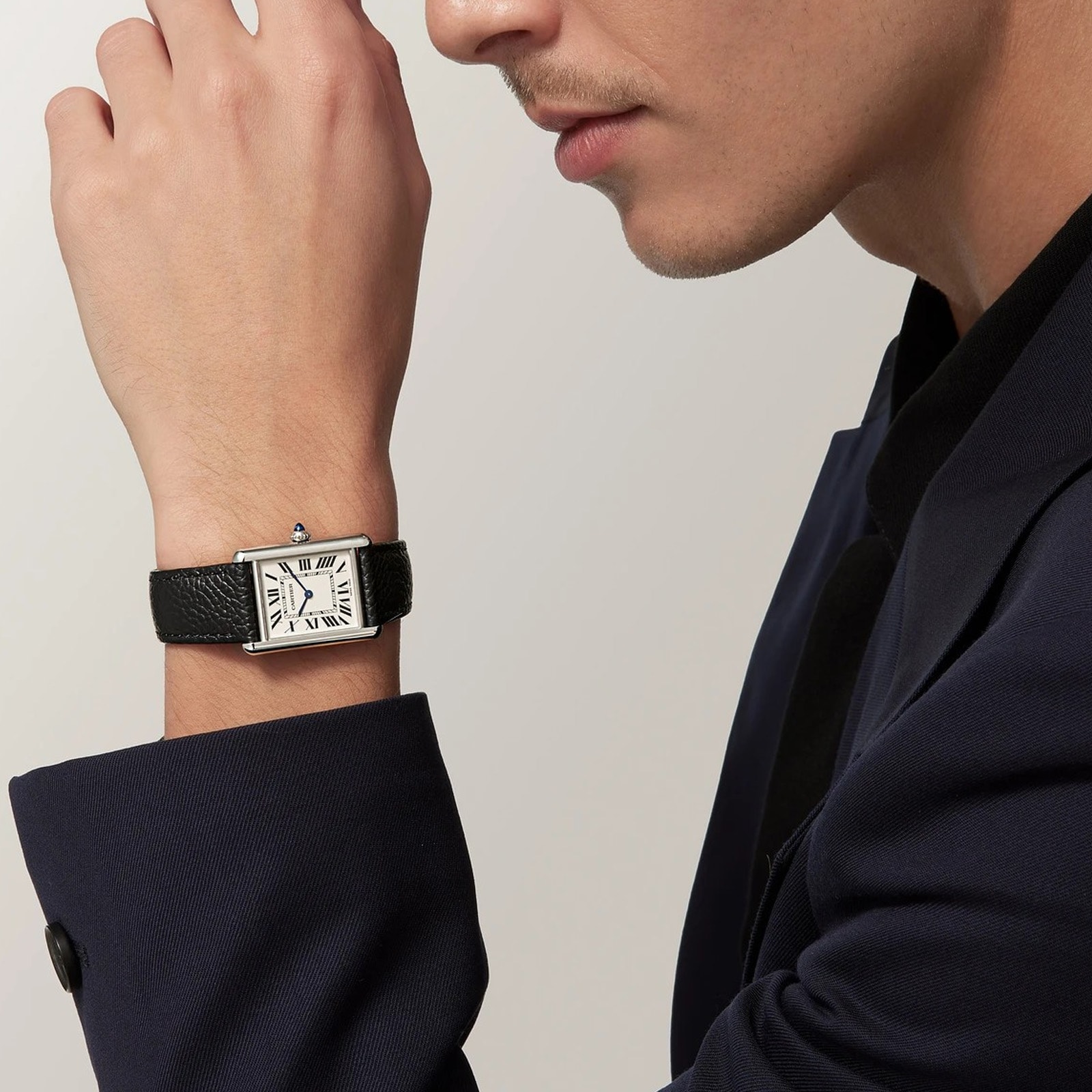 Cartier Tank Must watch, large model, SolarBeat photovoltaic movement. Steel case Cartier Tank Must watch, large model, SolarBeat photovoltaic movement. Steel case
