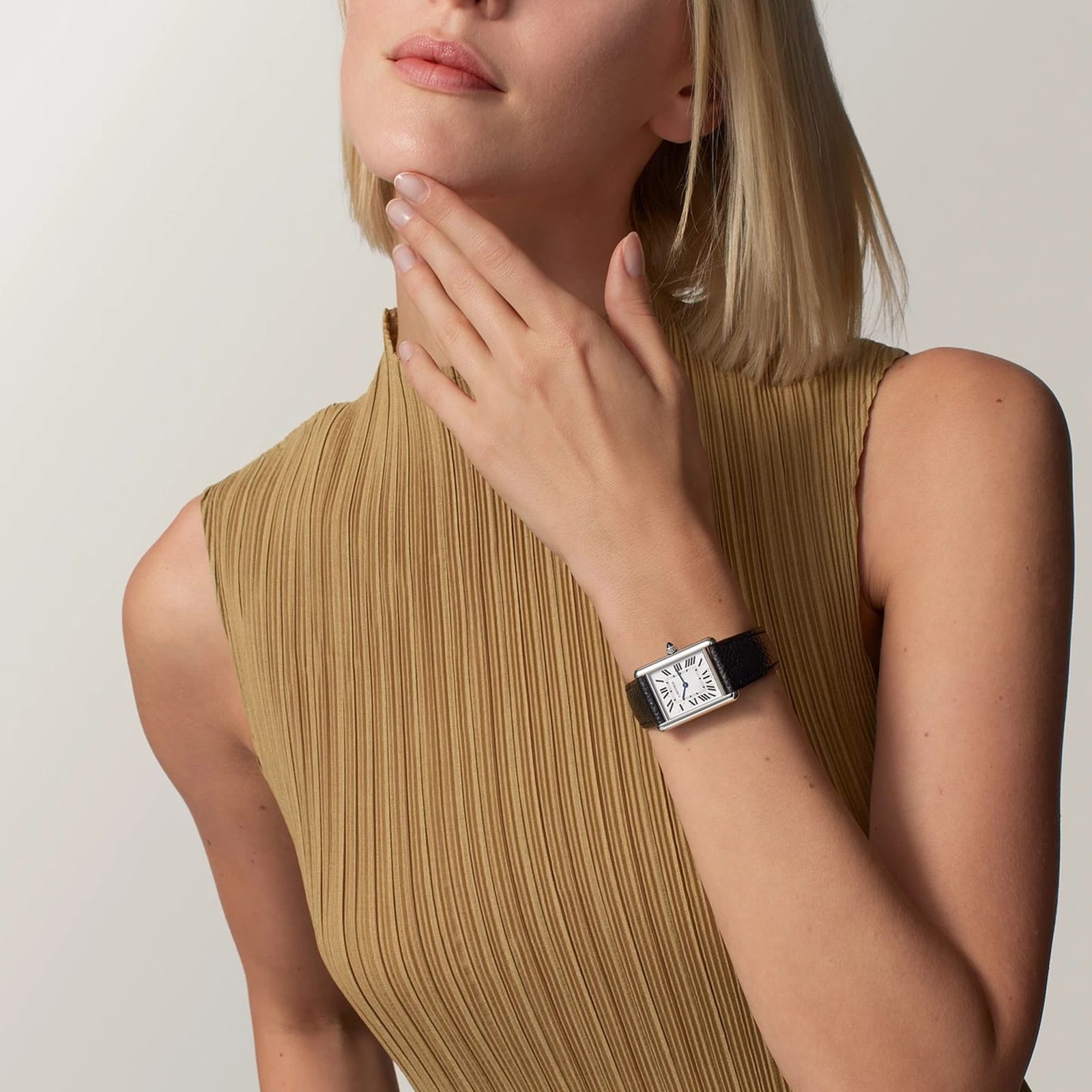 Cartier Tank Must watch, large model, SolarBeat photovoltaic movement. Steel case Cartier Tank Must watch, large model, SolarBeat photovoltaic movement. Steel case