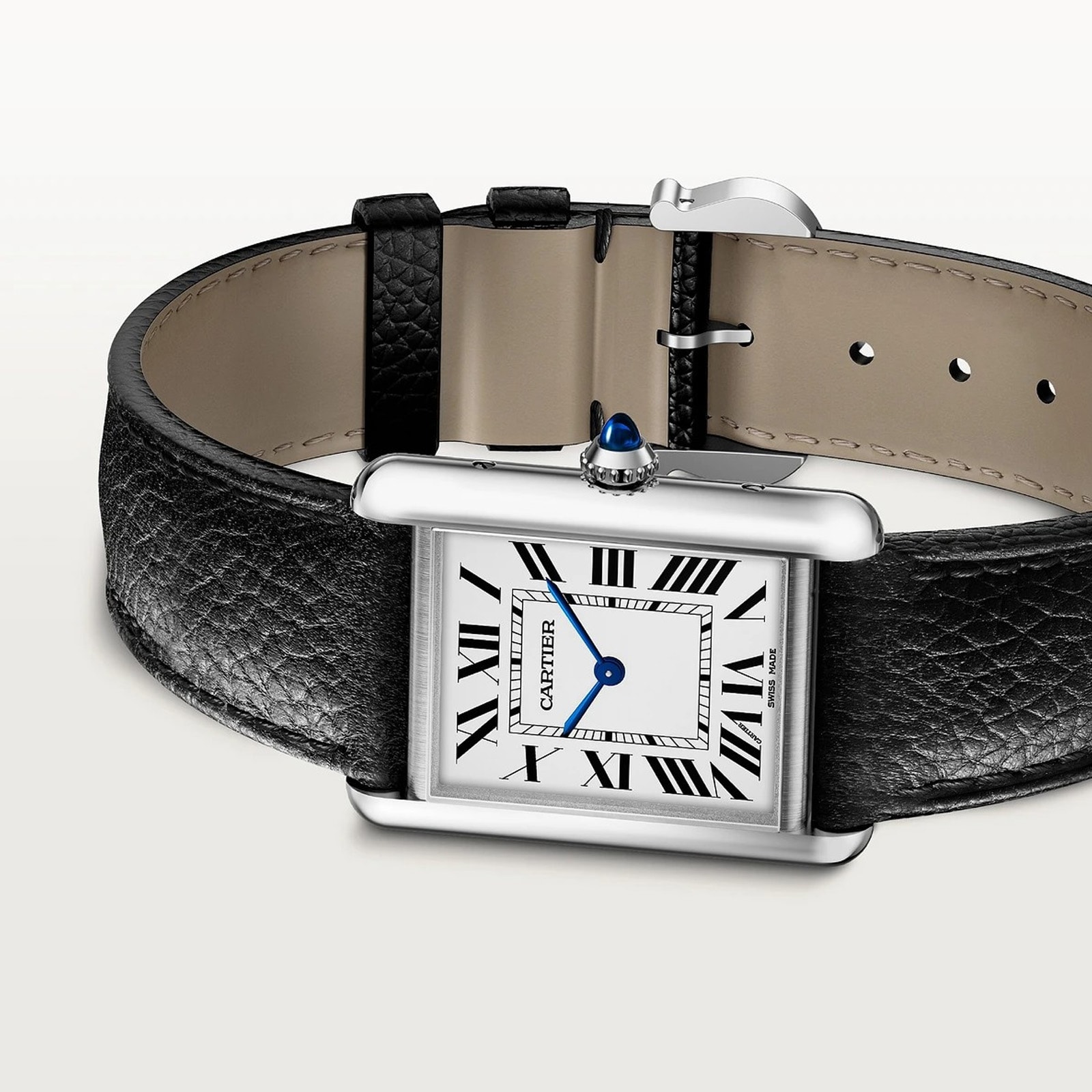 Cartier Tank Must watch, large model, SolarBeat photovoltaic movement. Steel case Cartier Tank Must watch, large model, SolarBeat photovoltaic movement. Steel case