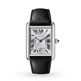 Cartier Tank Must, Extra-Large Model, Automatic Movement, Steel, Leather Cartier Tank Must, Extra-Large Model, Automatic Movement, Steel, Leather