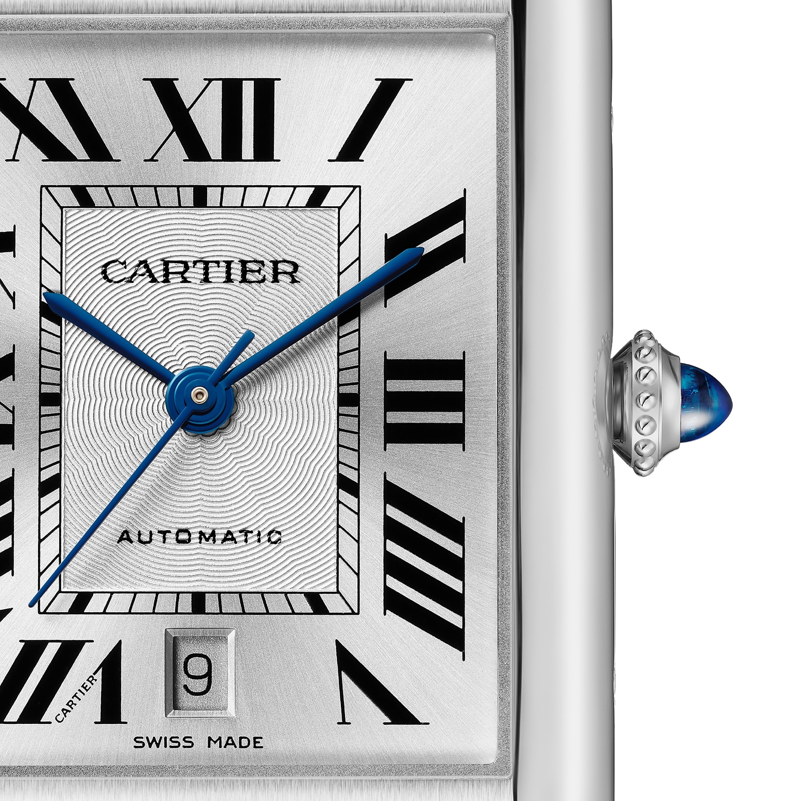 Cartier Tank Must, Extra-Large Model, Automatic Movement, Steel, Leather Cartier Tank Must, Extra-Large Model, Automatic Movement, Steel, Leather