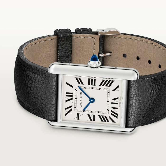 Cartier Tank Must watch, large model, High Autonomy quartz movement. Steel case