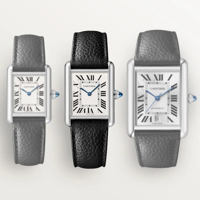 Cartier Tank Must watch, large model, High Autonomy quartz movement. Steel case
