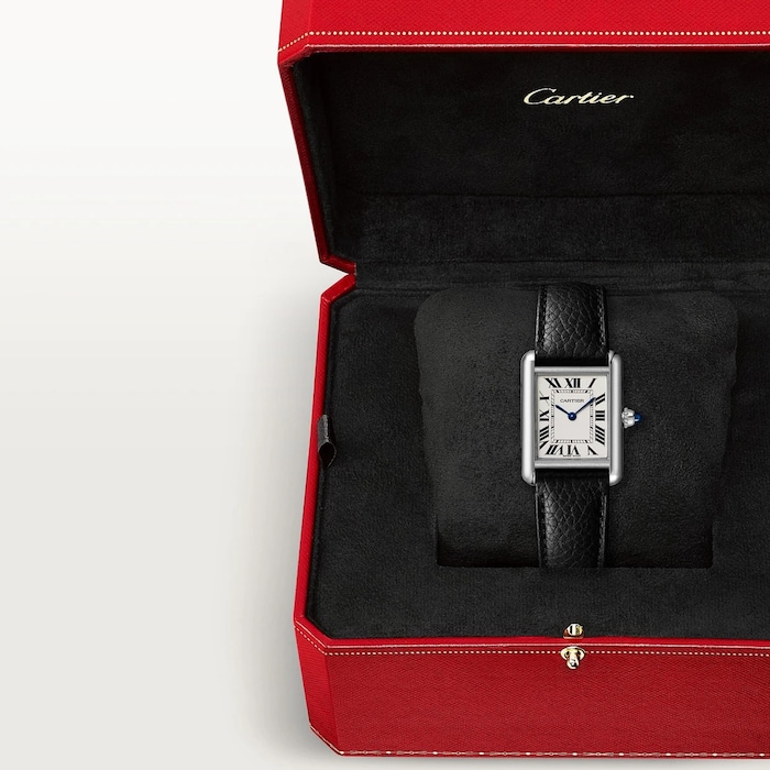 Cartier Tank Must watch, small model, High Autonomy quartz movement. Steel case