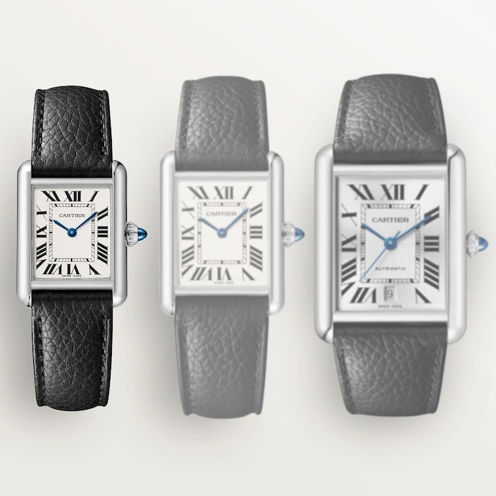 Cartier Tank Must watch, small model, High Autonomy quartz movement. Steel case