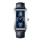 Cartier Tank Américaine watch, large model, mechanical movement with automatic winding, Platinum