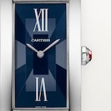 Cartier Tank Américaine watch, large model, mechanical movement with automatic winding, Platinum