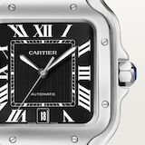Cartier Santos De Cartier Watch, Large Model, Mechanical Movement With Automatic Winding, Caliber 1847 MC. Steel Case