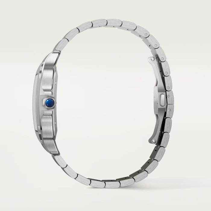 Cartier Santos De Cartier Watch, Large Model, Mechanical Movement With Automatic Winding, Caliber 1847 MC. Steel Case