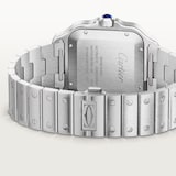 Cartier Santos De Cartier Watch, Large Model, Mechanical Movement With Automatic Winding, Caliber 1847 MC. Steel Case
