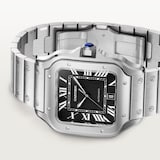 Cartier Santos De Cartier Watch, Large Model, Mechanical Movement With Automatic Winding, Caliber 1847 MC. Steel Case
