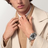 Cartier Santos De Cartier Watch, Large Model, Mechanical Movement With Automatic Winding, Caliber 1847 MC. Steel Case