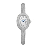 Cartier Baignoire watch, mini model, quartz movement. Rhodium-finish white gold