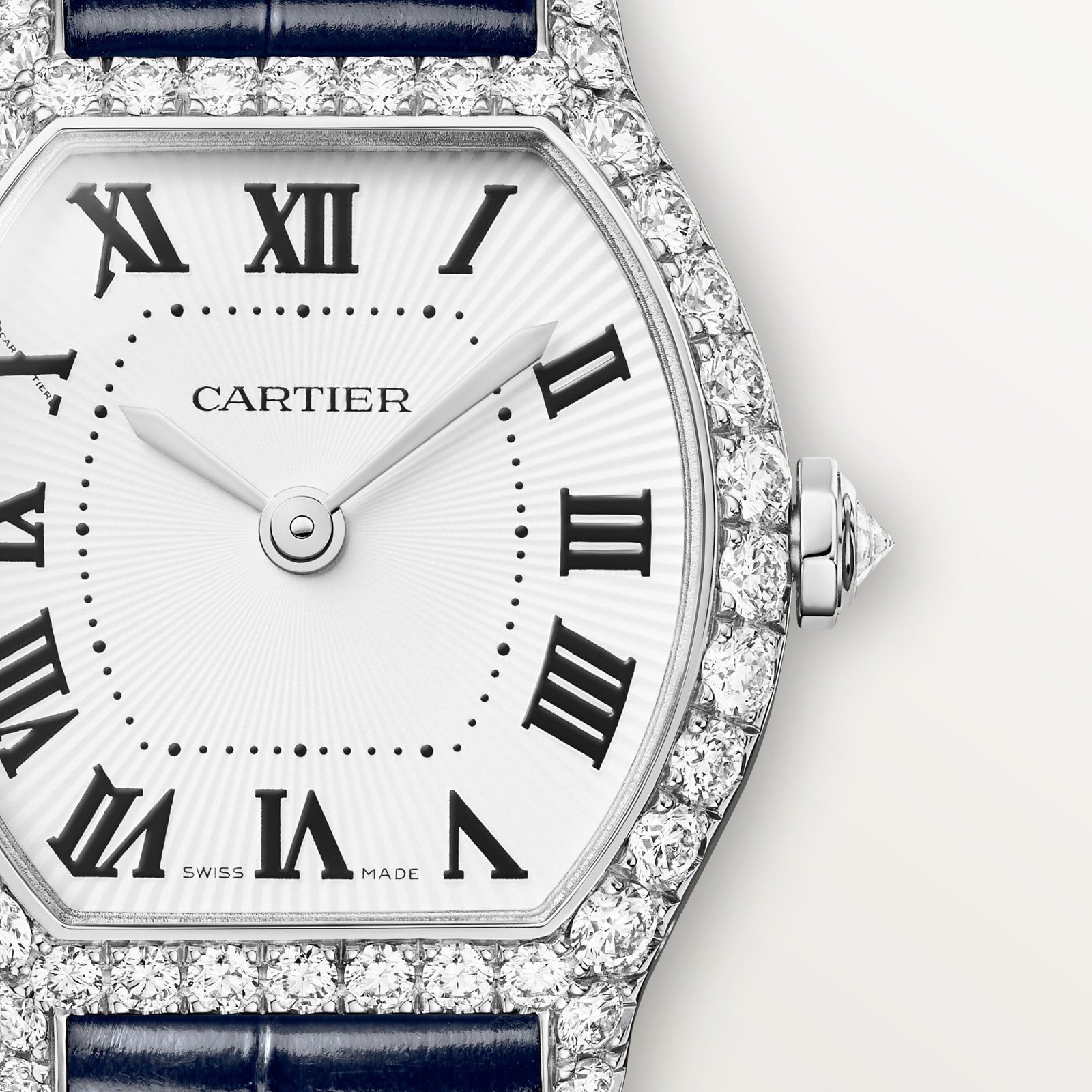 Cartier Tortue Watch, Mini Model, High-Autonomy Quartz Movement, 18K White Gold Case Cartier Tortue Watch, Mini Model, High-Autonomy Quartz Movement, 18K White Gold Case