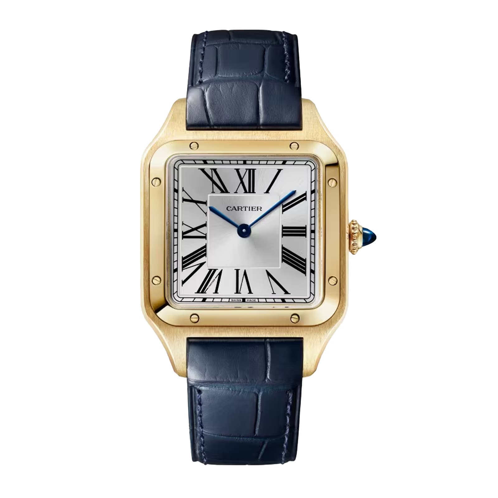 Cartier Santos-Dumont watch, large model, Manufacture mechanical movement with manual winding, calibre 430 Cartier Santos-Dumont watch, large model, Manufacture mechanical movement with manual winding, calibre 430