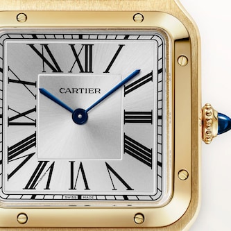 Cartier Santos-Dumont watch, large model, Manufacture mechanical movement with manual winding, calibre 430