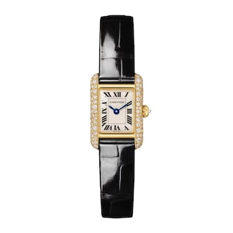 Cartier Tank Louis Cartier watch, mini model, quartz movement. Yellow gold