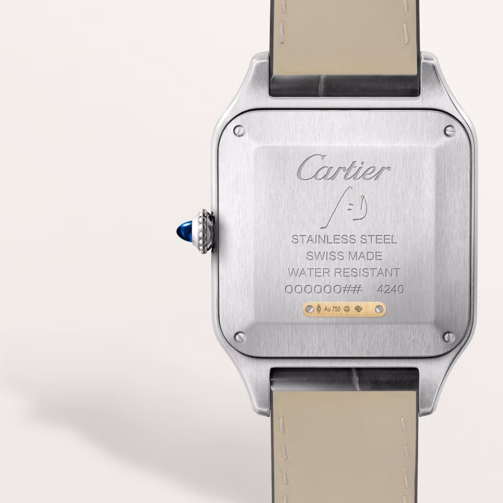 Cartier Santos-Dumont watch, large model, high-autonomy quartz movement 