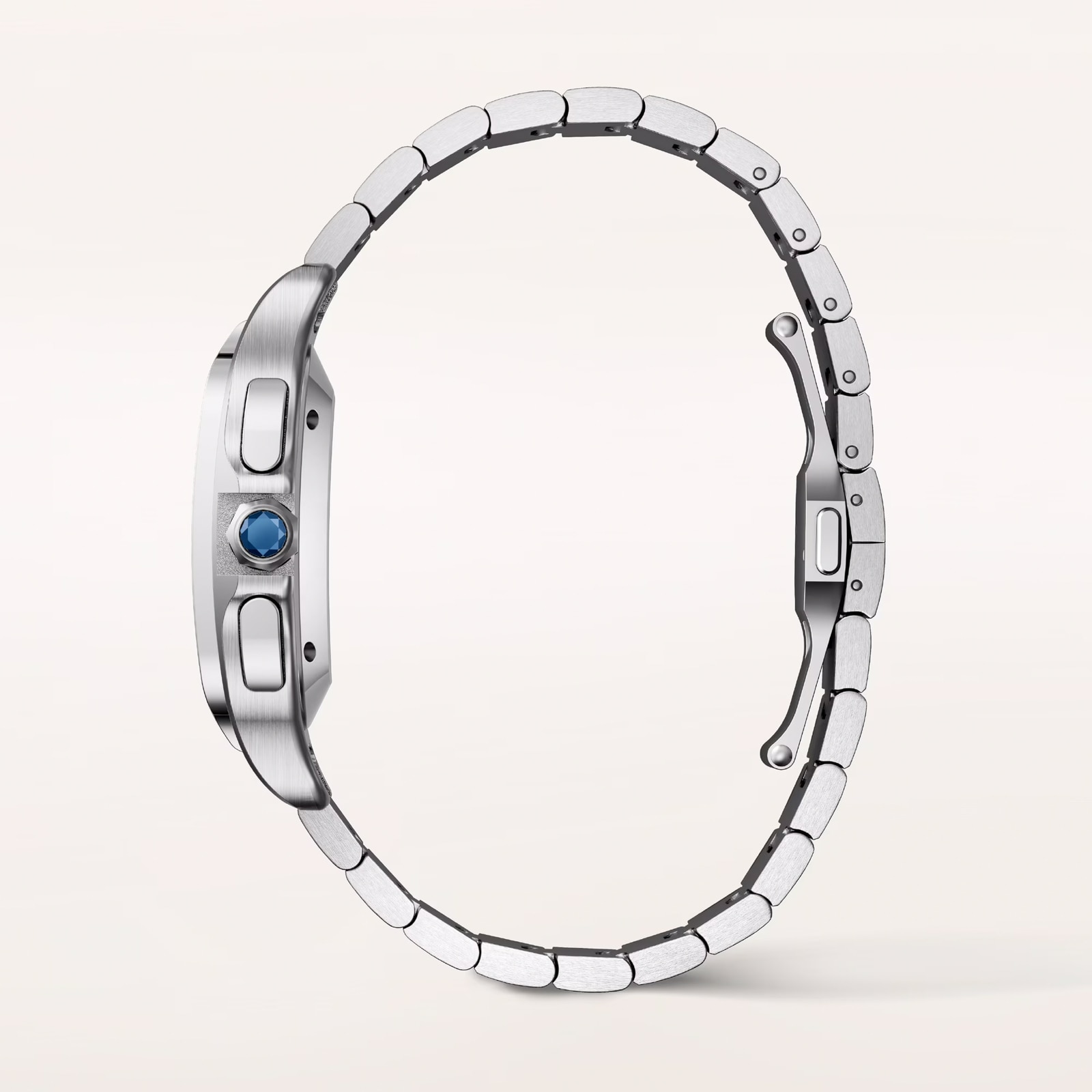 Cartier Santos watch, large model, Manufacture chronograph mechanical movement with automatic winding Cartier Santos watch, large model, Manufacture chronograph mechanical movement with automatic winding