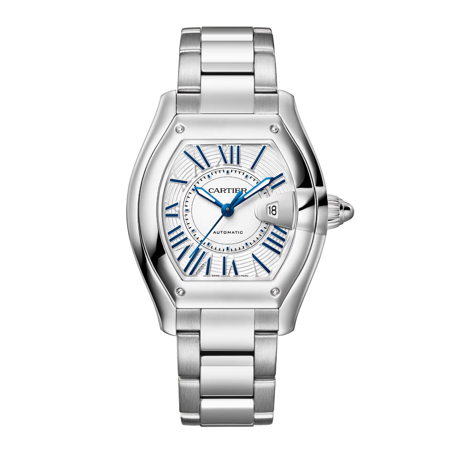 Cartier Roadster watch, medium model, Manufacture mechanical movement with automatic winding