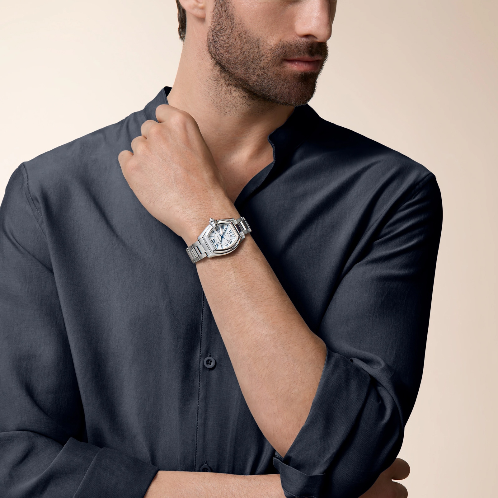 Cartier Roadster watch, medium model, Manufacture mechanical movement with automatic winding