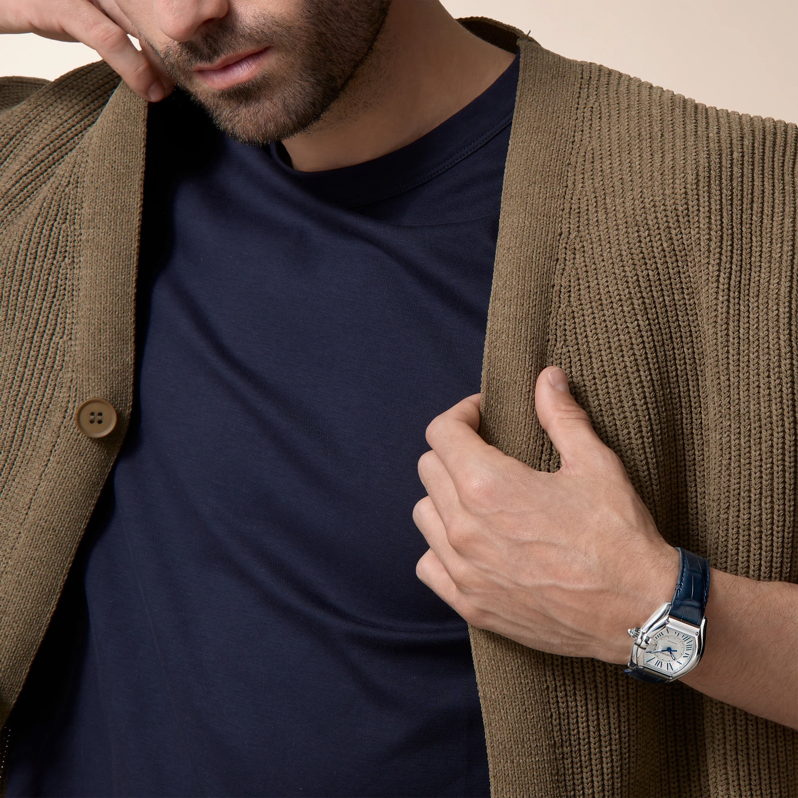 Cartier Roadster watch, medium model, Manufacture mechanical movement with automatic winding