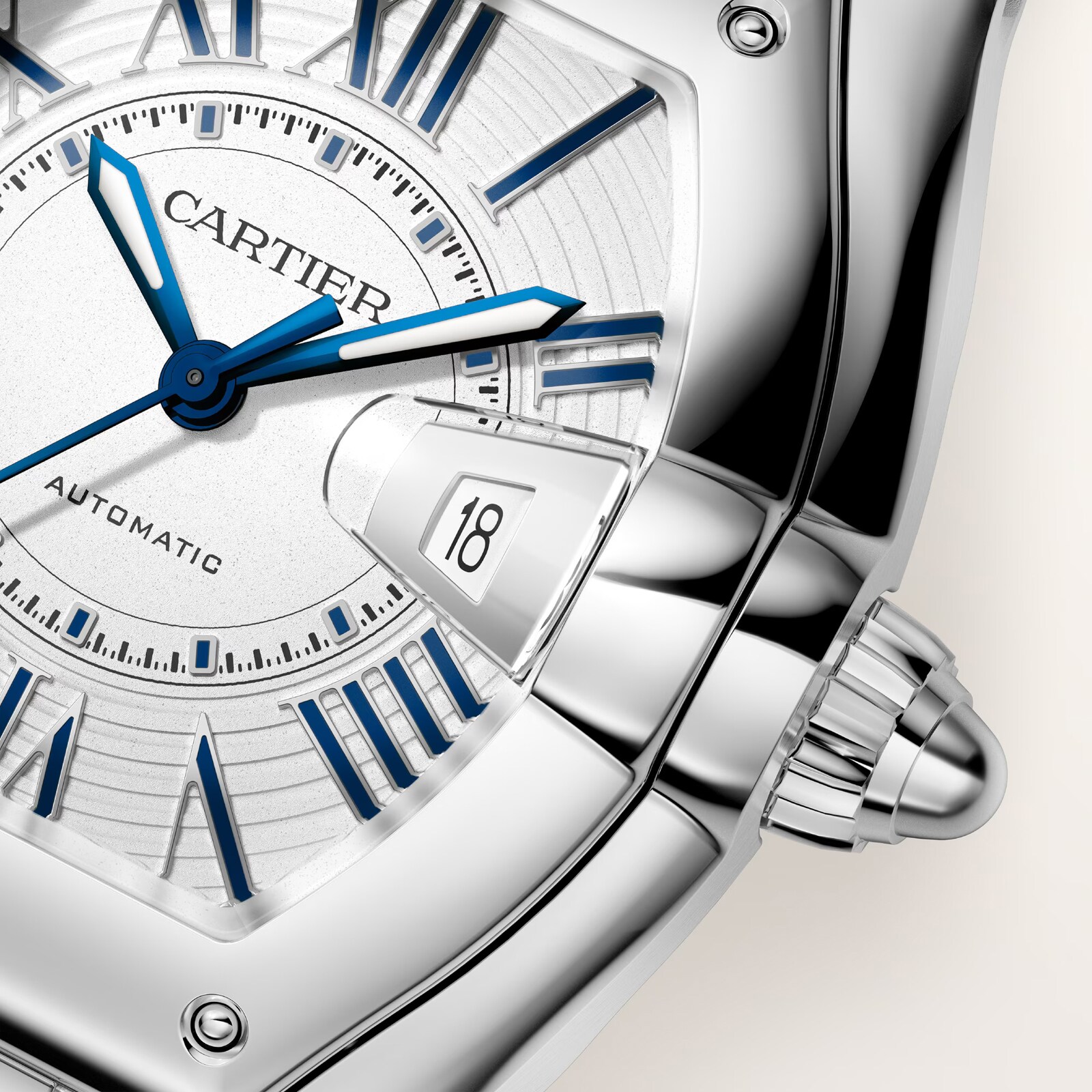 Cartier Roadster watch, medium model, Manufacture mechanical movement with automatic winding