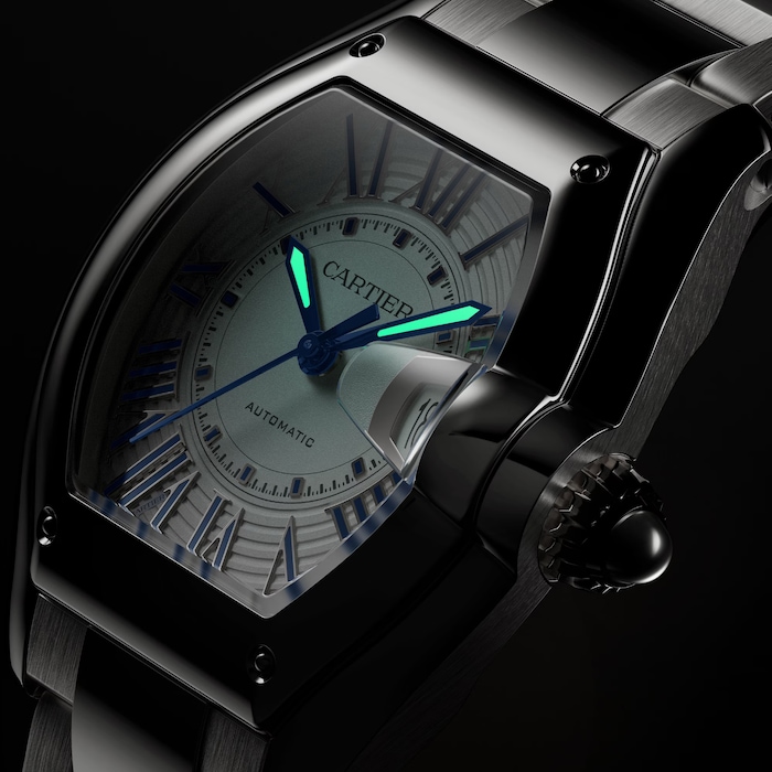 Cartier Roadster watch, medium model, Manufacture mechanical movement with automatic winding