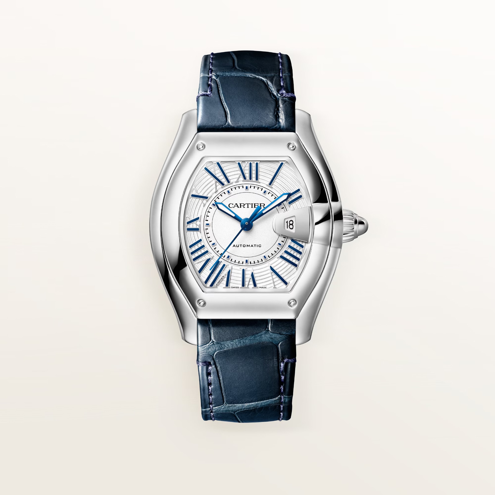 Cartier Roadster watch, medium model, Manufacture mechanical movement with automatic winding