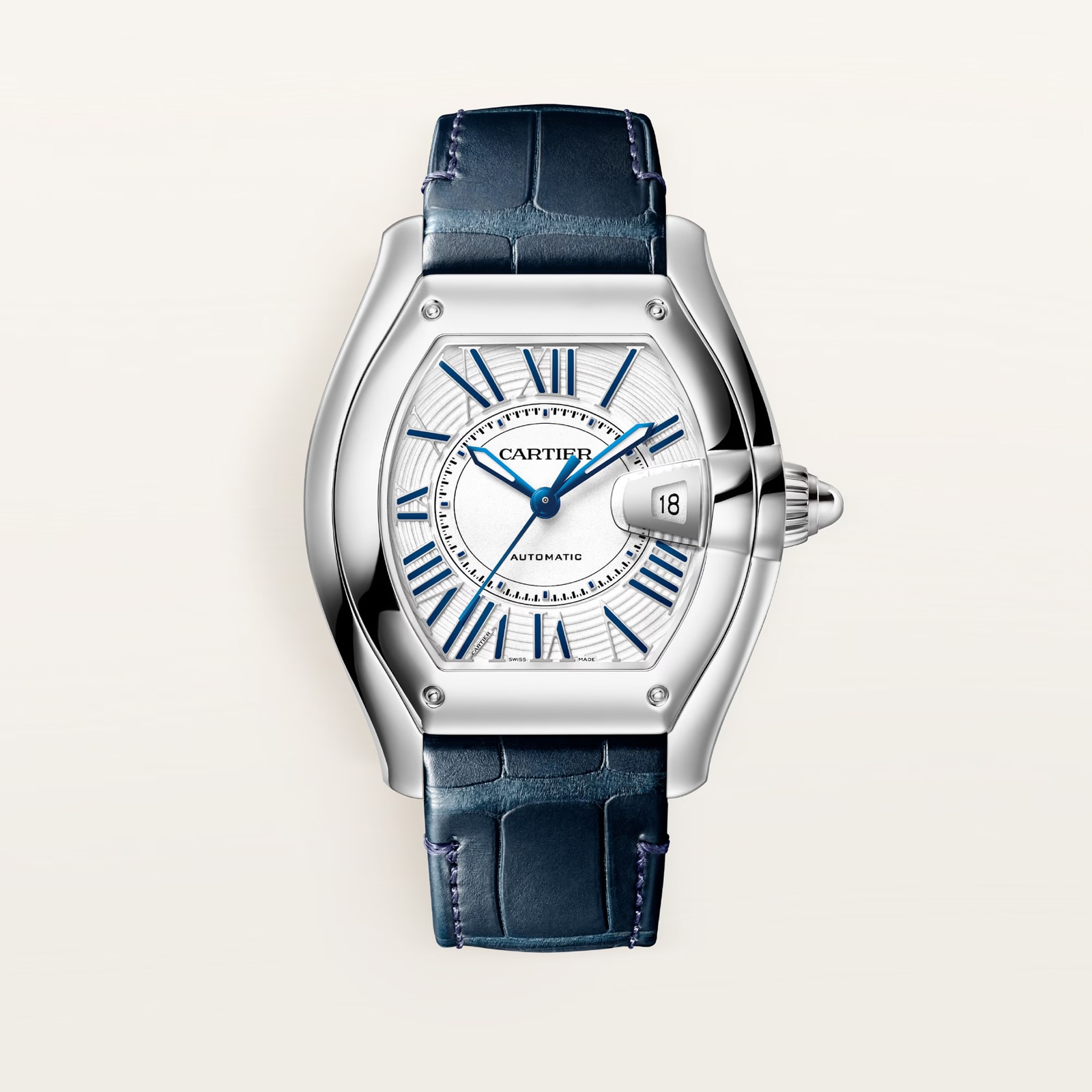 Cartier Roadster Watch, Large Model, Manufacture Mechanical Movement With Automatic Winding, Steel Case