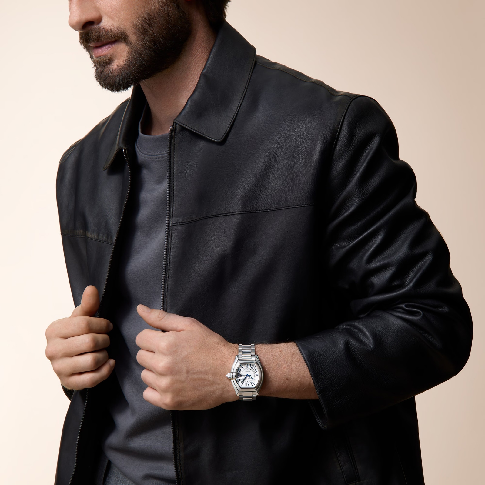 Cartier Roadster Watch, Large Model, Manufacture Mechanical Movement With Automatic Winding, Steel Case
