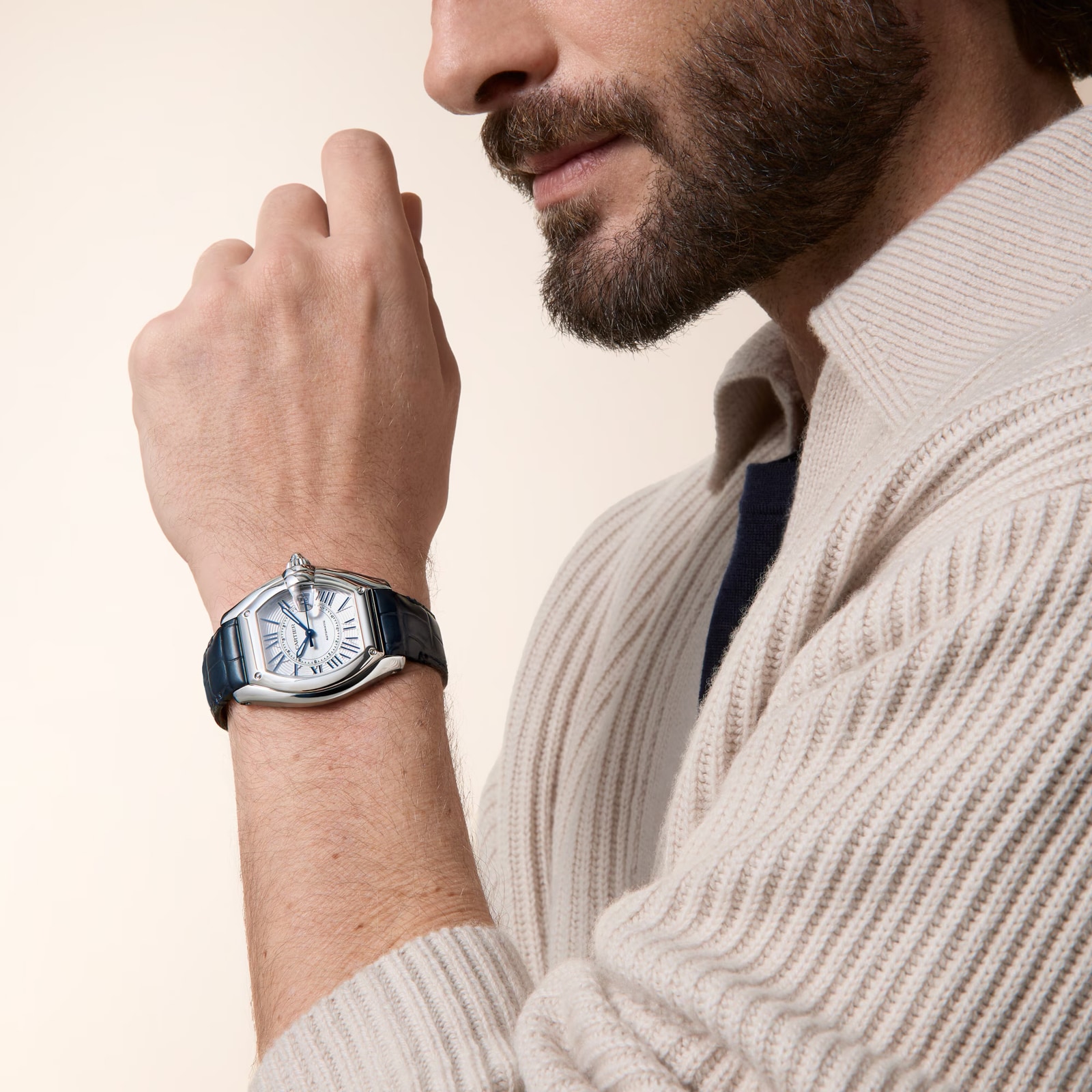 Cartier Roadster Watch, Large Model, Manufacture Mechanical Movement With Automatic Winding, Steel Case