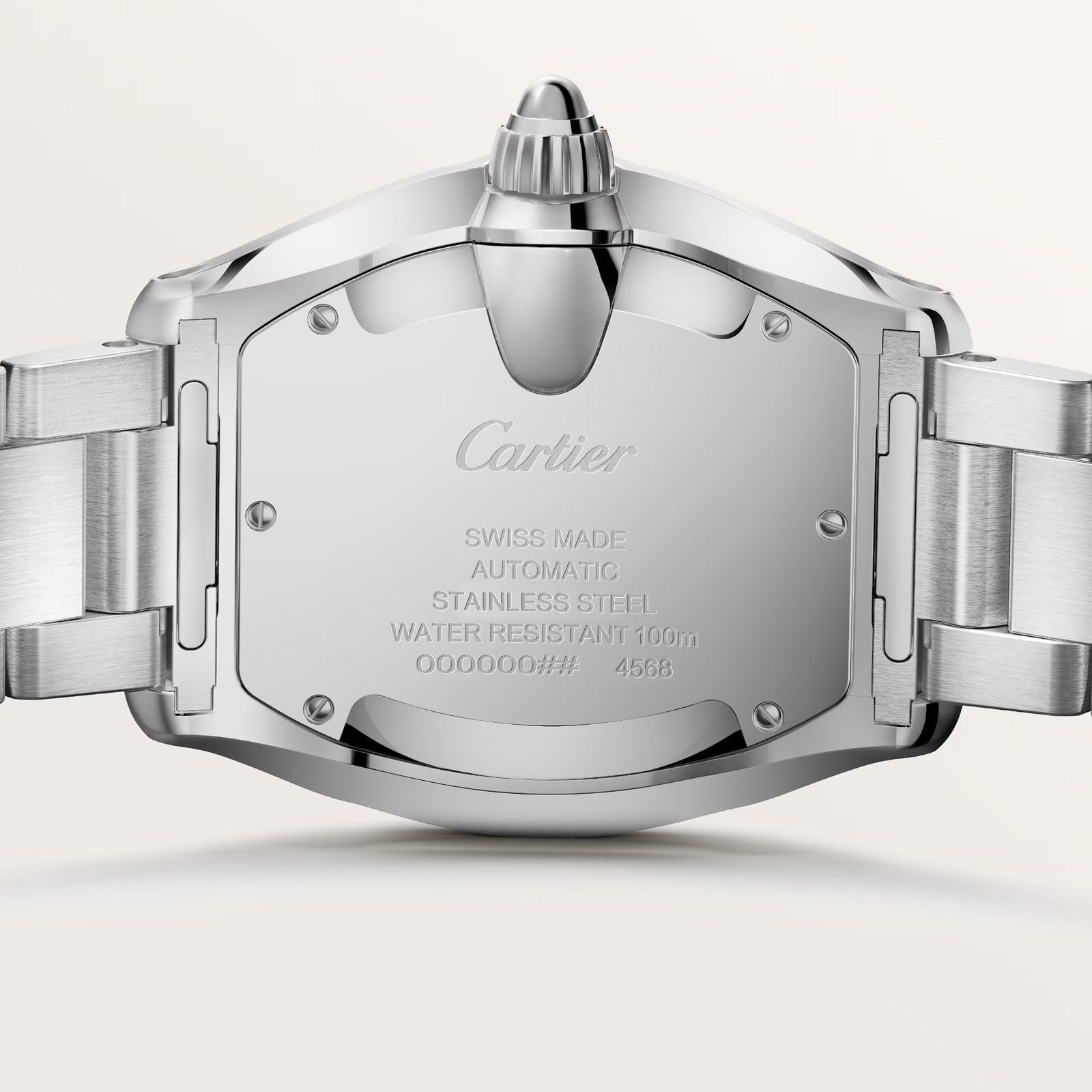 Cartier Roadster watch, large model, Manufacture mechanical movement with automatic winding, Steel case, blue PVD dial. Cartier Roadster watch, large model, Manufacture mechanical movement with automatic winding, Steel case, blue PVD dial.