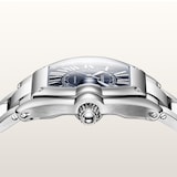 Cartier Roadster watch, large model, Manufacture mechanical movement with automatic winding, Steel case, blue PVD dial.
