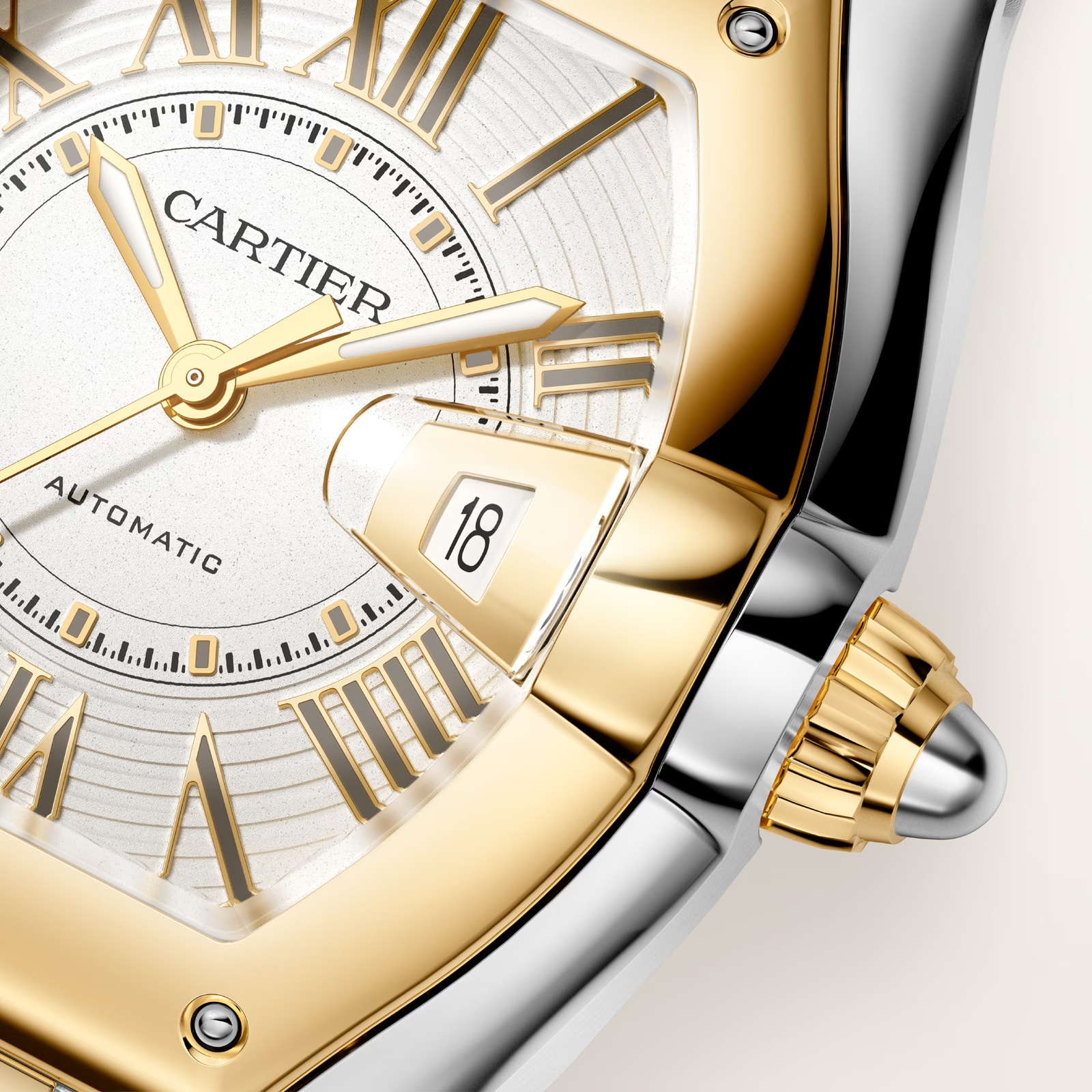 Cartier Roadster Watch, Medium Model, Manufacture Mechanical Movement With Automatic Winding, Steel Case