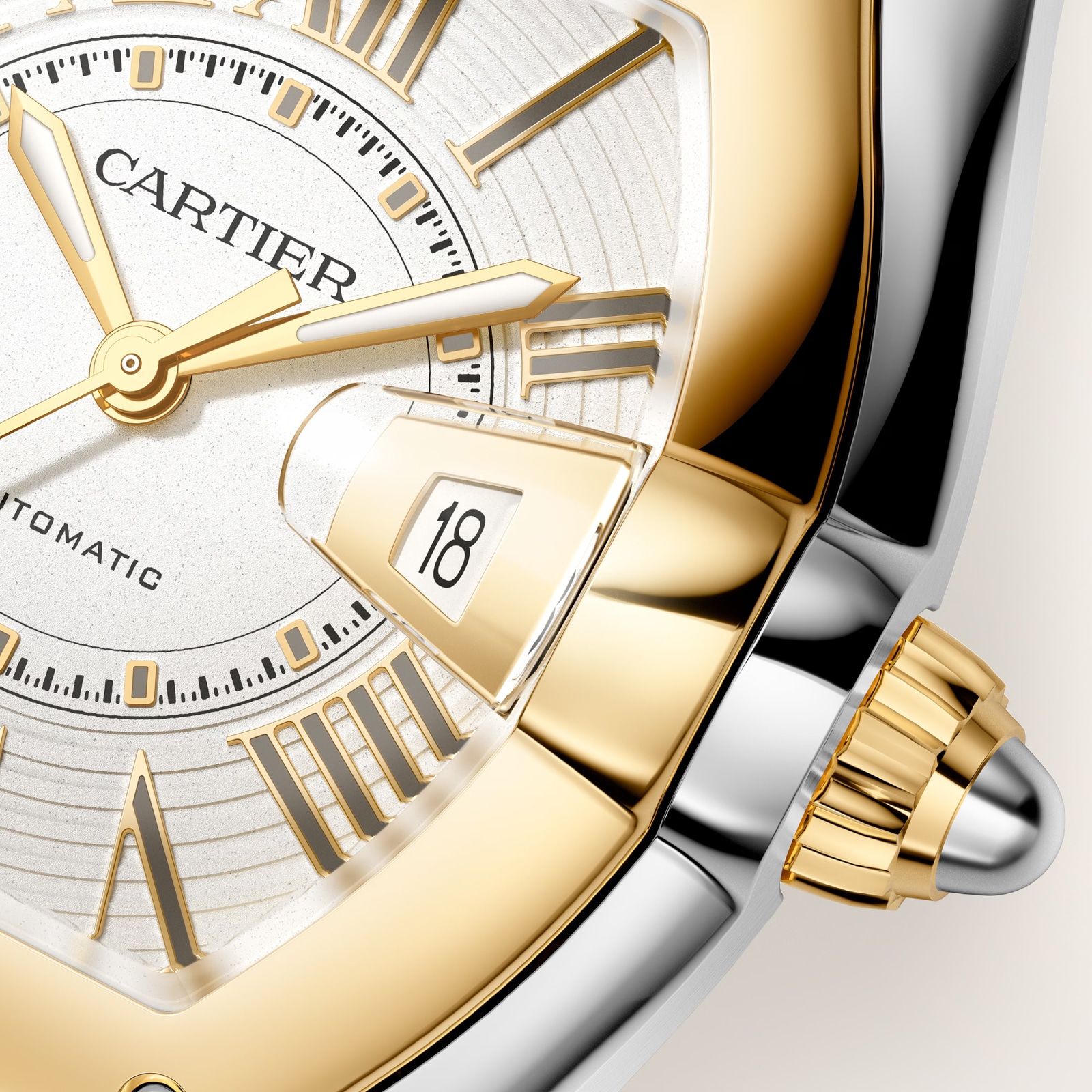 Cartier Roadster Watch, Large Model, Manufacture Mechanical Movement With Automatic Winding, Steel Case