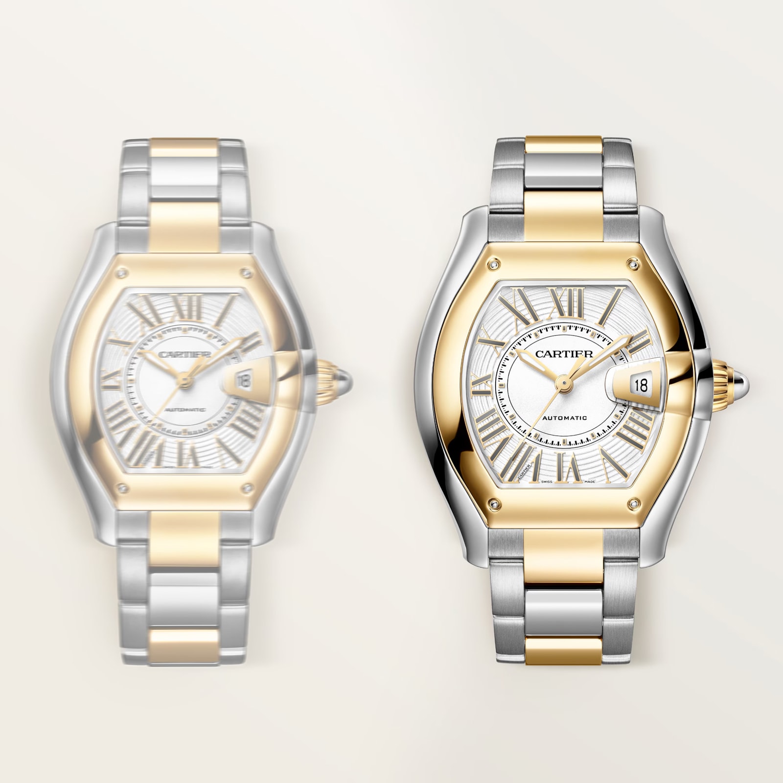 Cartier Roadster Watch, Large Model, Manufacture Mechanical Movement With Automatic Winding, Steel Case