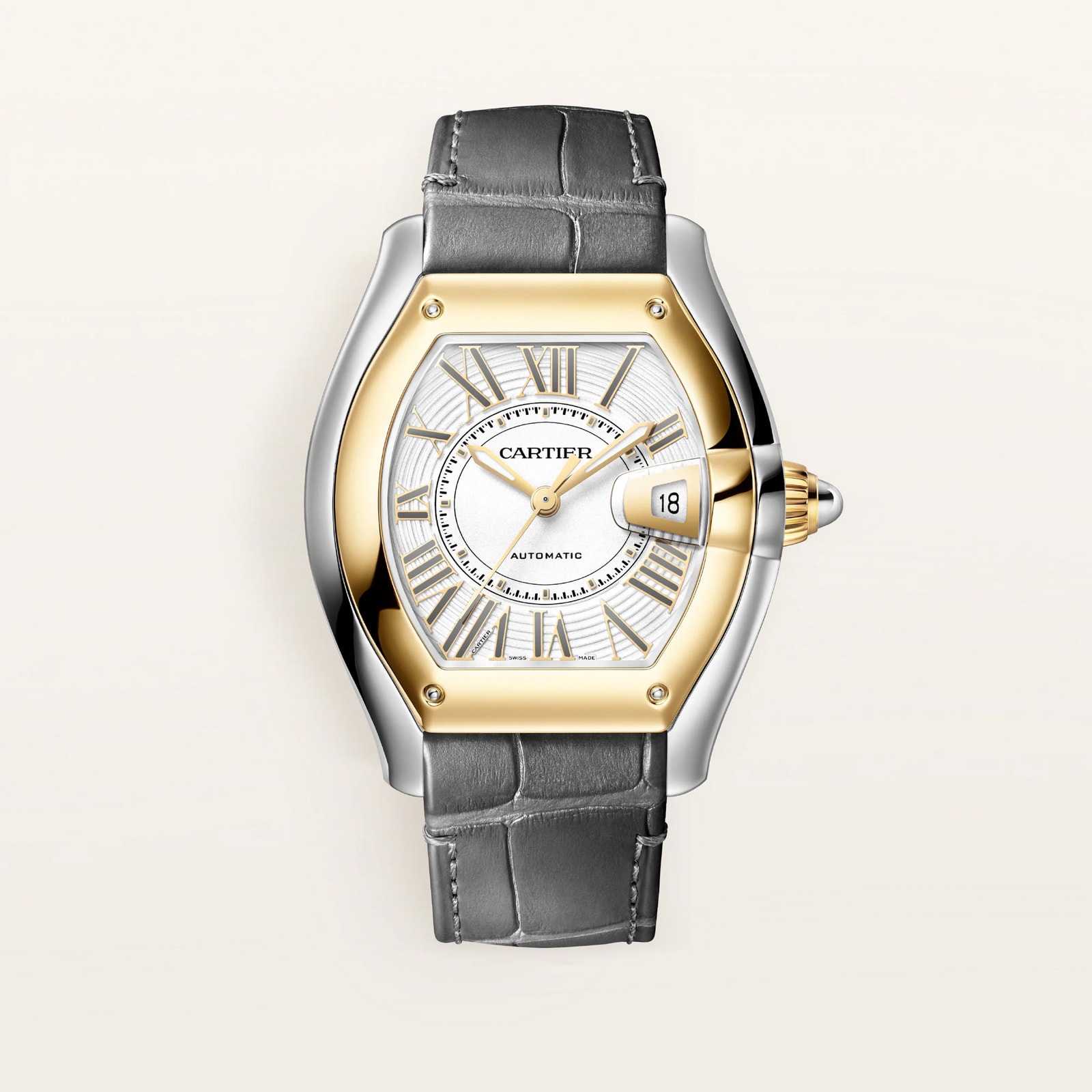 Cartier Roadster Watch, Large Model, Manufacture Mechanical Movement With Automatic Winding, Steel Case