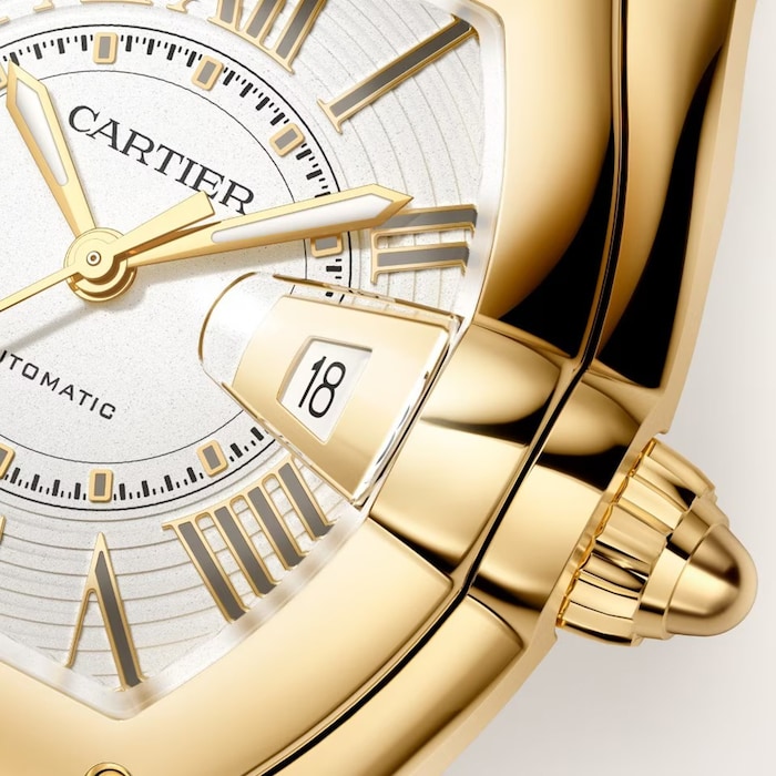 Cartier Roadster Watch, Large Model, Manufacture Mechanical Movement With Automatic Winding, 18K Yellow Gold Case
